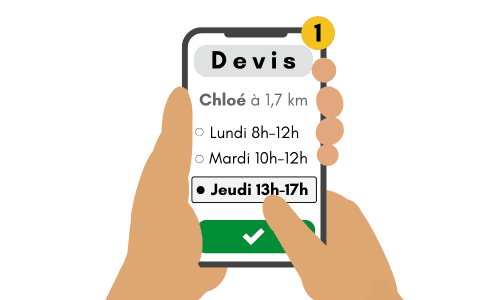 Vos clients choisissent des créneaux dispos: validez celui qui vous convient